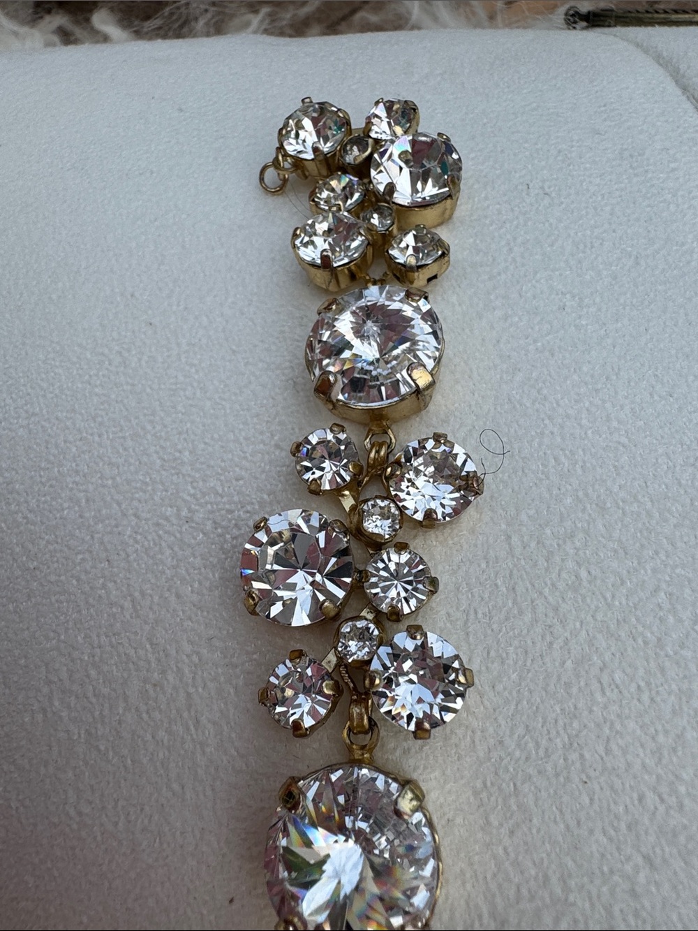 Sorrelli Clear Crystal Cluster Gold Bracelet - Picture 2 of 6